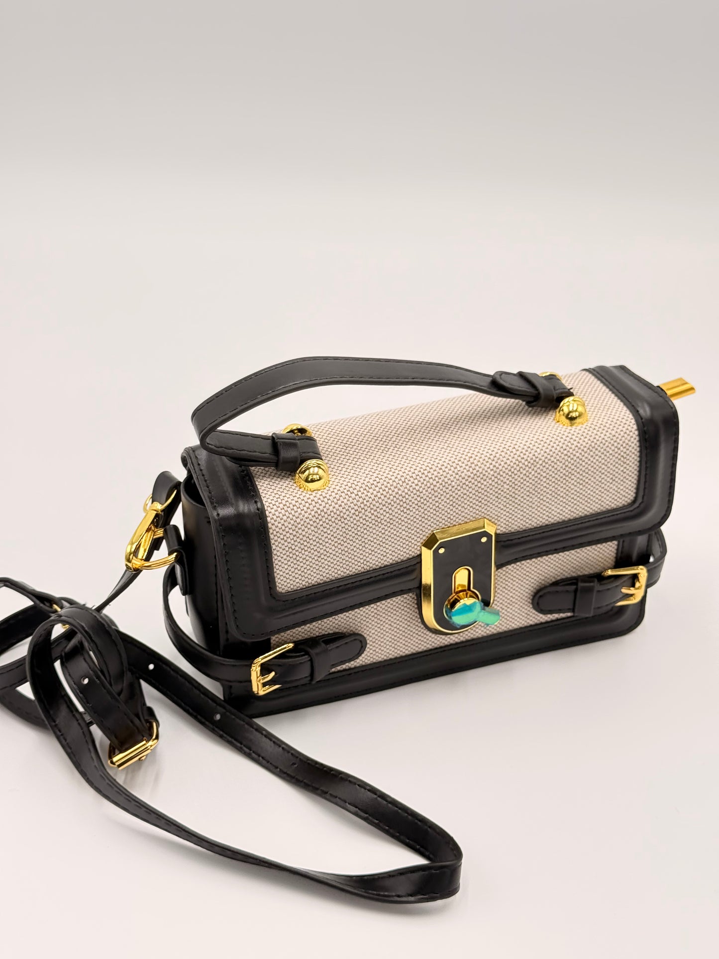 Beige Black small bag